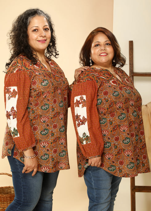 BROWN COTTON TOP